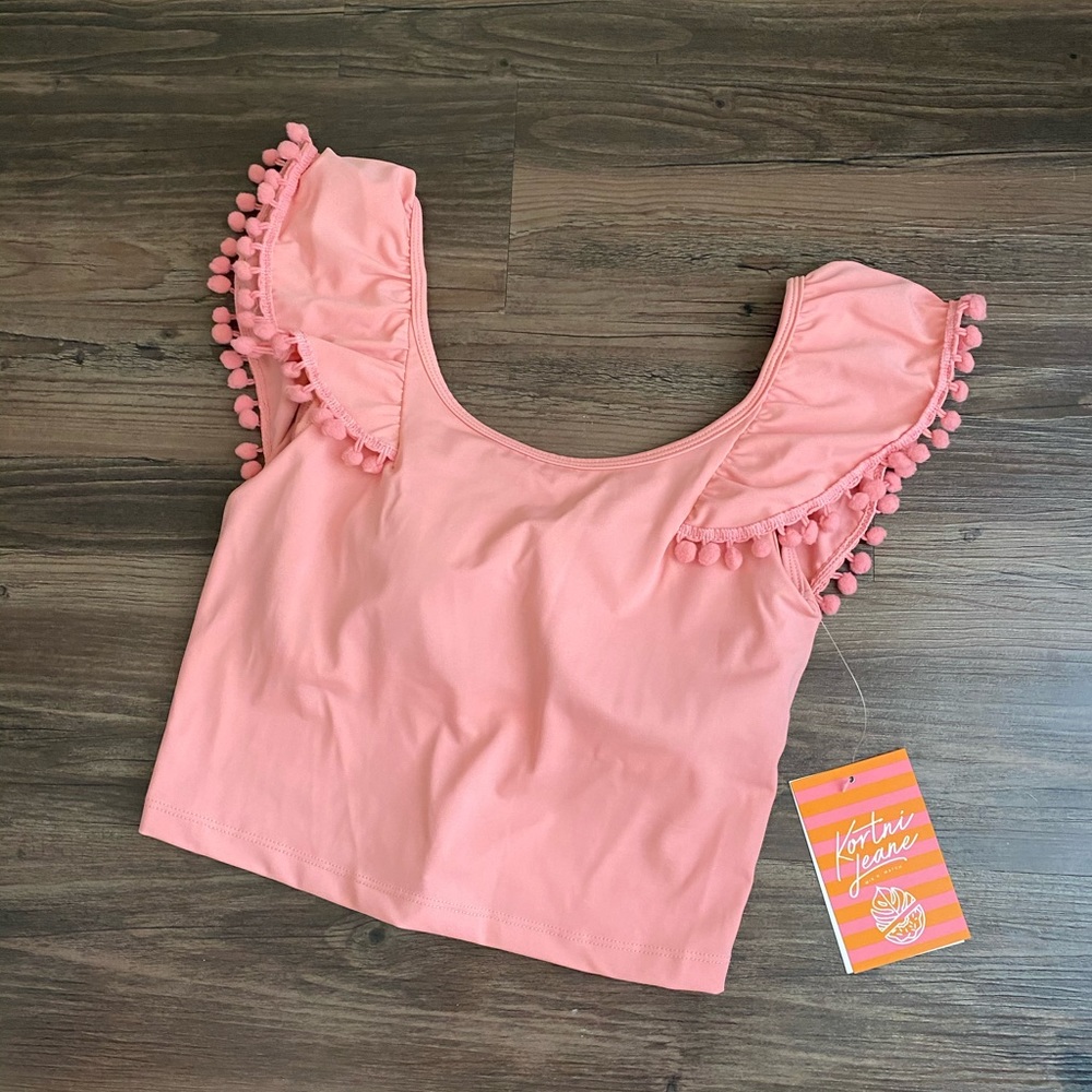 Kortni Jeane Flounce Swim Top